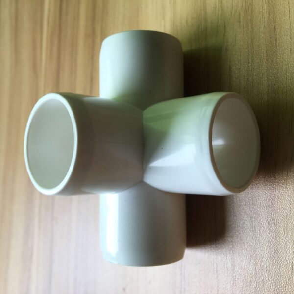 4 way Pvc fitting tee furniture grade(sch40 pvc fitting side outlet tee)