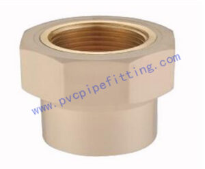 CPVC DIN FITTING FEMALE ADAPTER WITH BRASS THREADED
