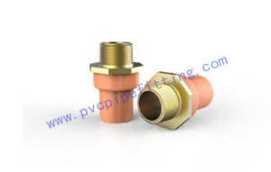 CPVC FITTING MALE ADAPTOR WITH BRASS THREADED I ASTM Fire Sprinkler