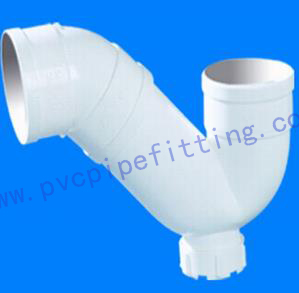 GB PVC DWV FITTING P TRAP WITH CLEANOUT