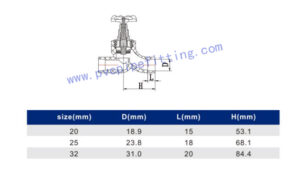 PPR Antibacterial FITTING STOP VALVE SIZE