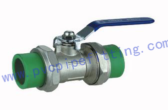 PPR FITTING BRASS BALL VALVE WITH DOUBLE UNION