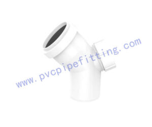 PVC Gasketed FITTING 45 DEG BEND WITH PORT