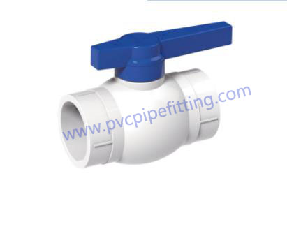 LD PVC Compact Socket Ball Valve 1/2 inch Molded In Place MIP 