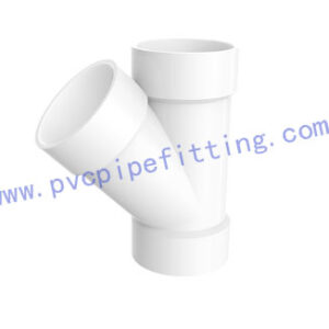 SCHEDULE 40 PVC DWV FITTING WYE TEE (ASTM D2665)