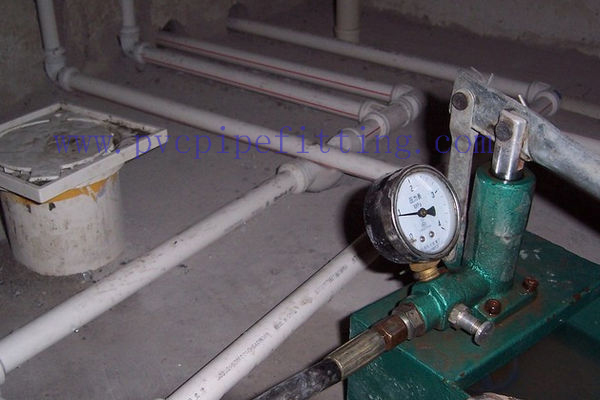 Precautions for pressure test of PVC water supply pipe