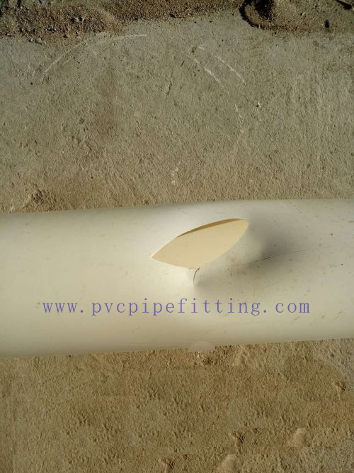 How to connect the broken PVC pipe